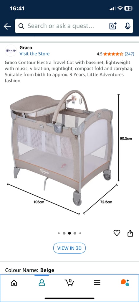 Travel cots bassinet Gumtree