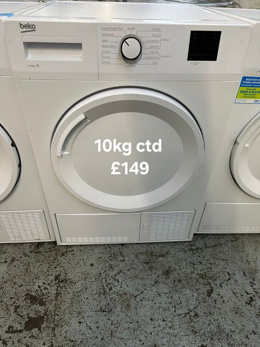 Beko 10kg condenser tumble dryer 🌟 Free Delivery 🌟 120 Days Warranty 🌟 