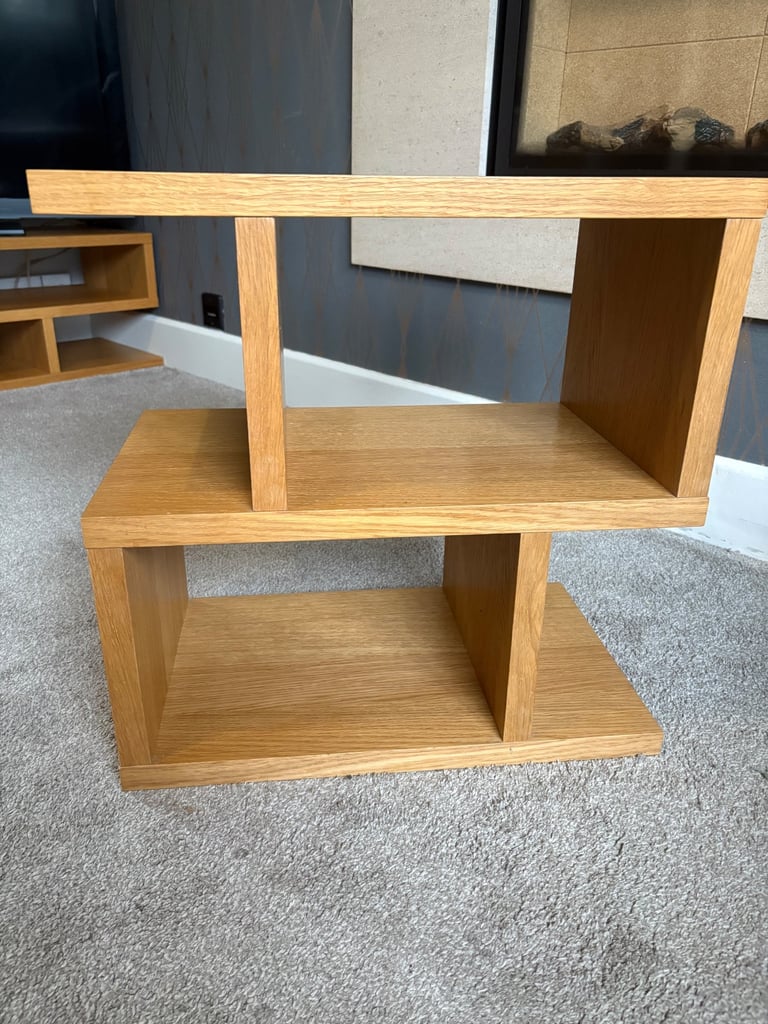 John Lewis Oak living room furniture set- tv unit, table and sideboard