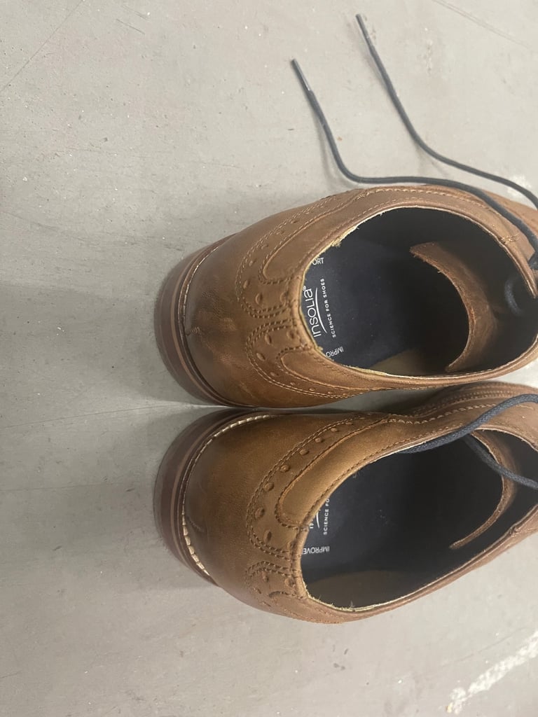 M&S Collection improved Comfort Brown Men’s Lace Up Shoe UK Size 7.5