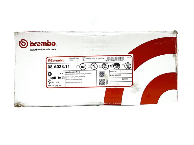 Lexus GS300 Brembo Rear Brake Discs RNA1203