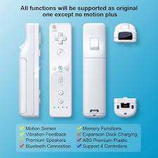 Wii Controller 2 Pack - Wii Remote with Silicone Case and Wrist Strap (black+white)