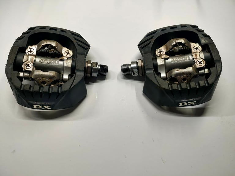 image for Pair of Shimano DX SPD Pedals PD-M647 Dual Sided for Mountain bike Downhill BMX Retro DH