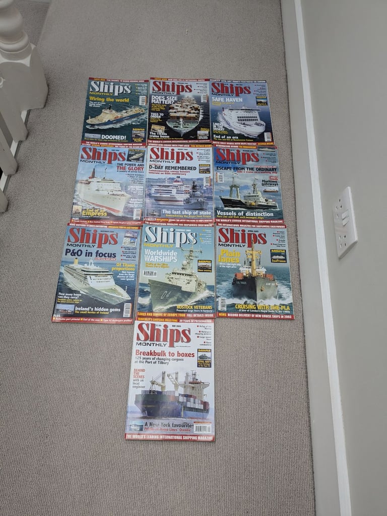 Ships Monthly magazine Bundle 74 issues 1998-2004 OTO