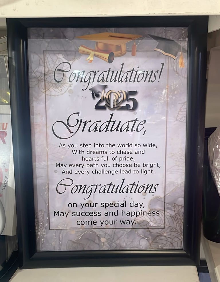 image for A4 graduation frame 