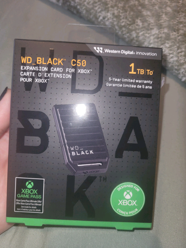 Carte d'extension WD Black C50 1 To pour Xbox Series X/S