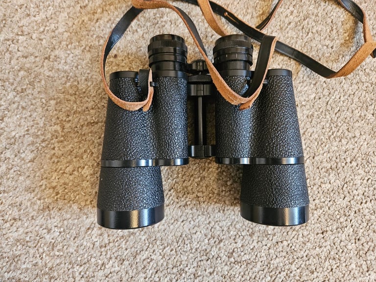 Cased Carl Zeiss Jenoptem 10 x 50 W Multi-coated DDR Binoculars