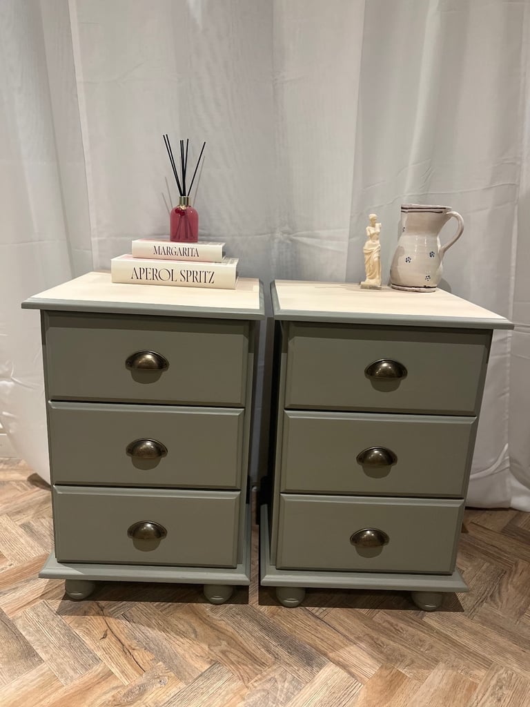 image for Solid Wood Bedside Tables 