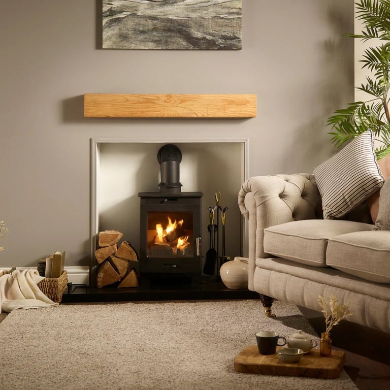 image for Rustic reclaimed oak mantel beam