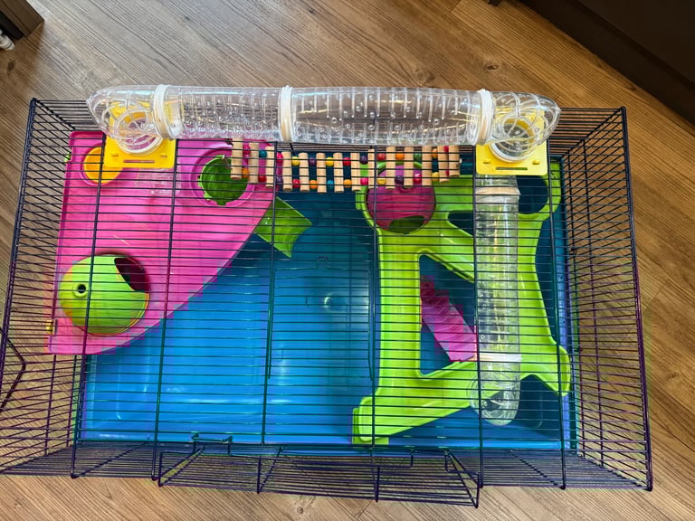 Hamster Cage + accessories. 