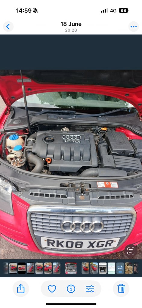 Audi, A3,TDI  Hatchback, 2008, Manual, 1896 (cc), 5 doors