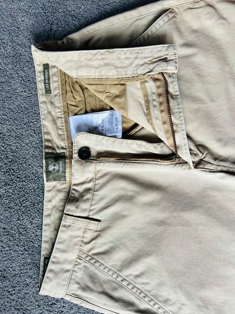 Mens trousers - TIMBERLAND (STONEHAM); 32" waist; colour beige