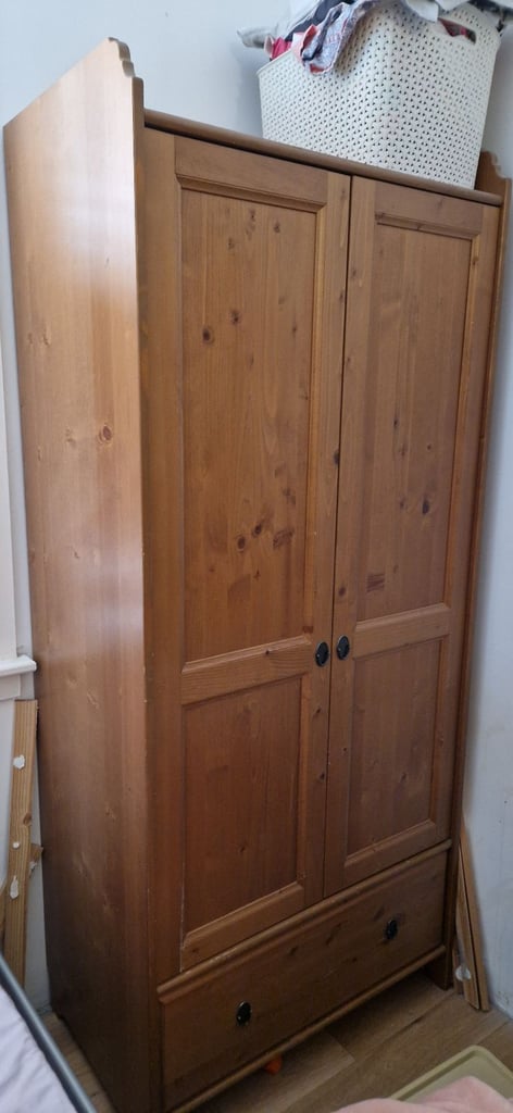 image for solid wood wardrobe ikea Leksvik