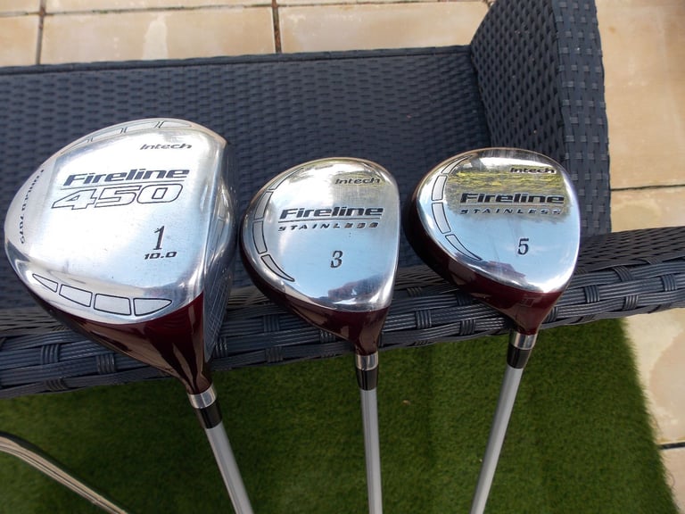 Mens Right Handed Intech Fireline Golf Club Set + Bag