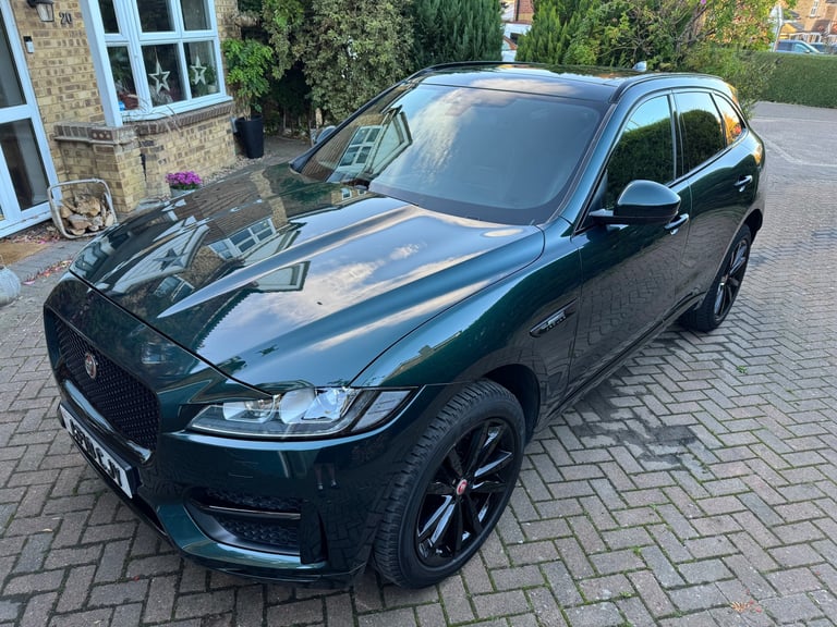 A rare British Racing Green 2018 Jaguar F-Pace D240 R-Sport with 12 months' MOT
