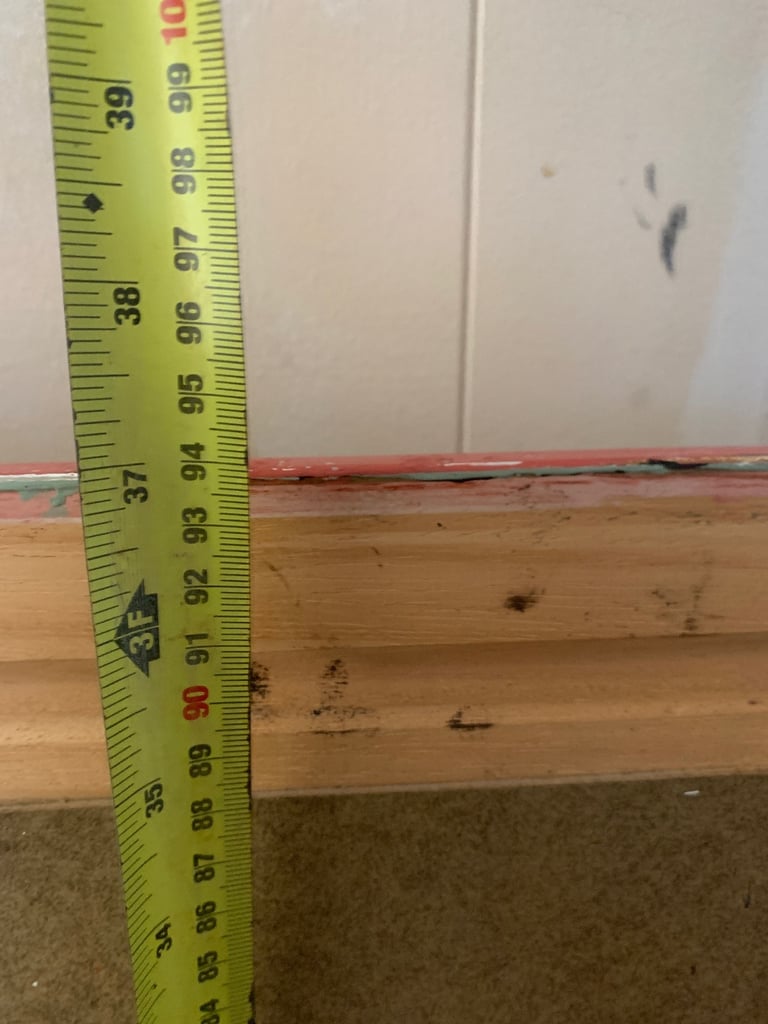 Large hand painted frame mirror 