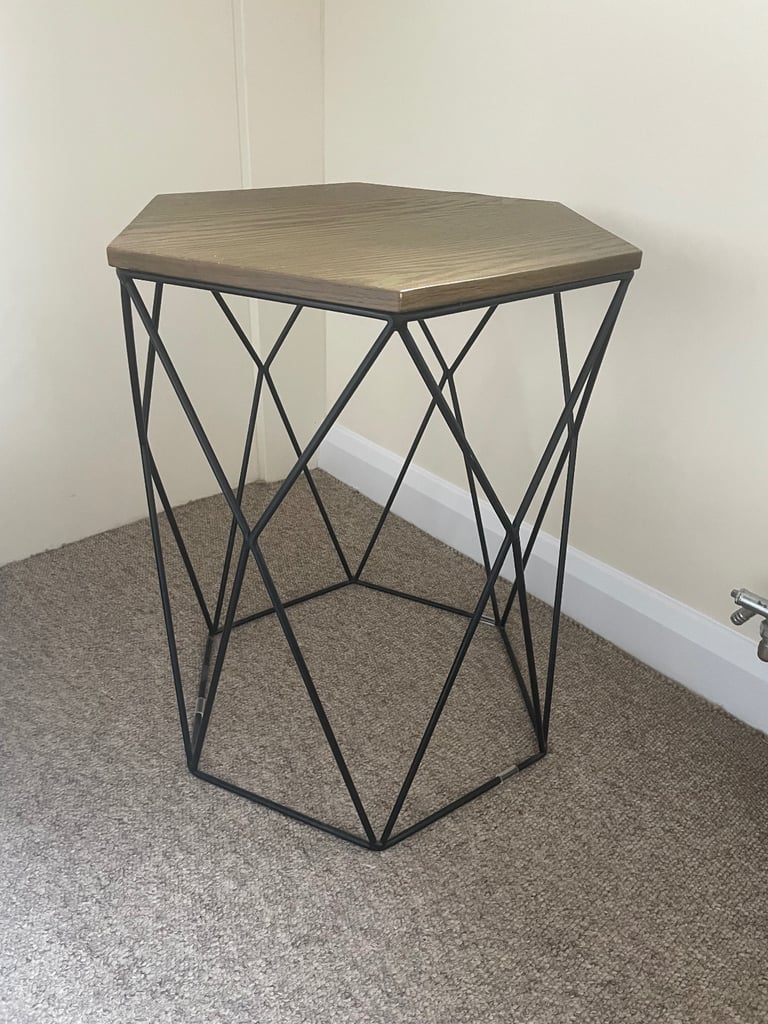 Next Wood and metal side table 