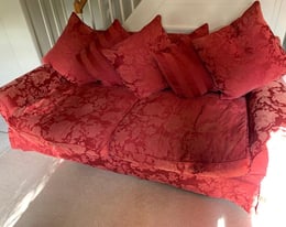 Red 4-Seater Sofa 