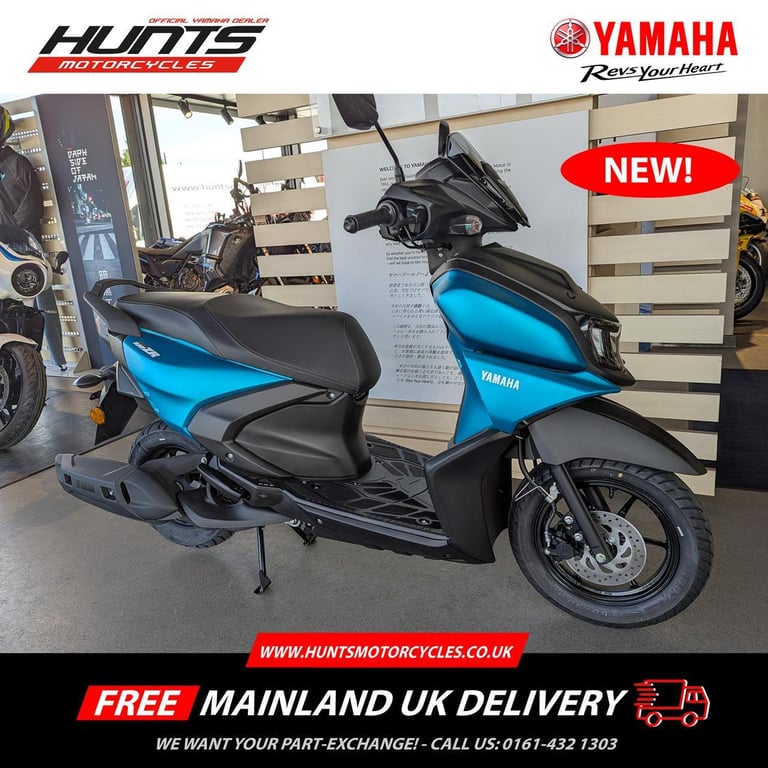 image for New 2025 MY Yamaha RayZR Learner Legal Scooter. Matt Cyan. £2,500 On The Road