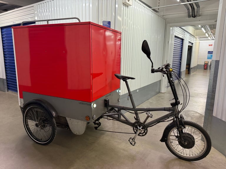 ICENI Electric Cargo Bike 3 Wheels Strong Metal Box with Lock Trike Excellent Condition 