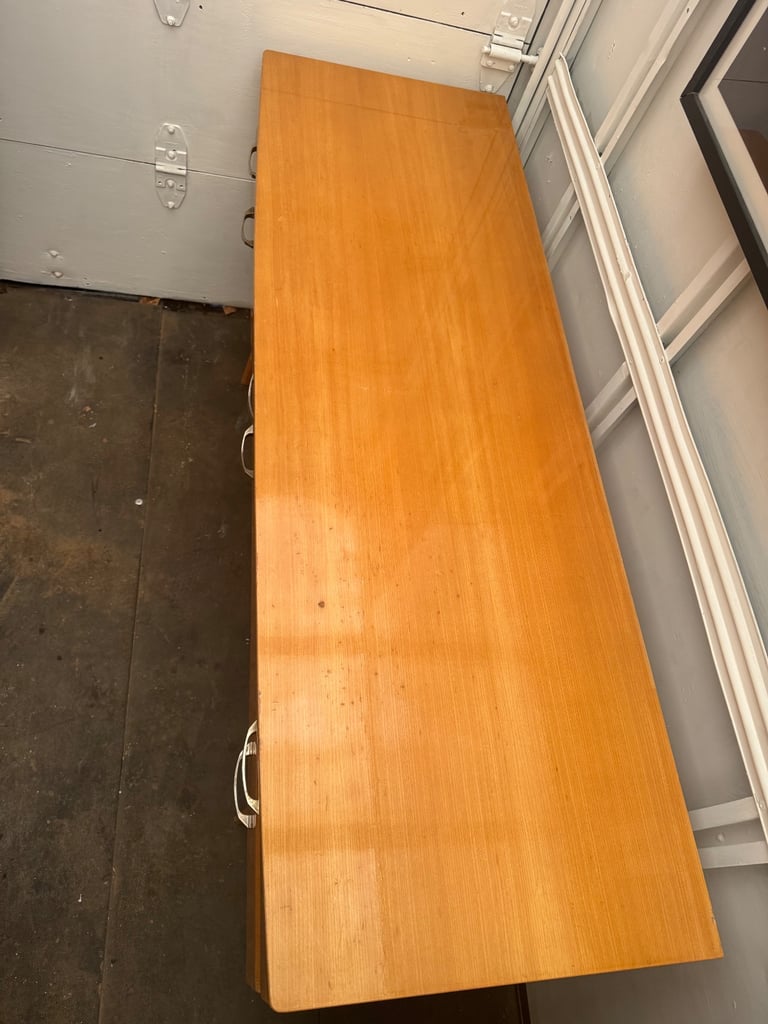 Mid Century Sideboard Credenza By Meredew Dressing Table Pin Legs Retro Chic