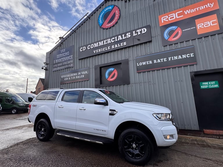 2018 Ford Ranger 2.2TDCI LIMITED Double Cab Pick Up 4x4 Euro 6 NO VAT  PICK UP Diesel Manual