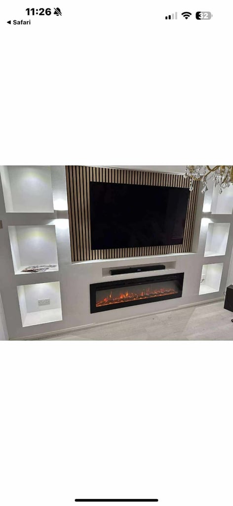 Media wall TV stands