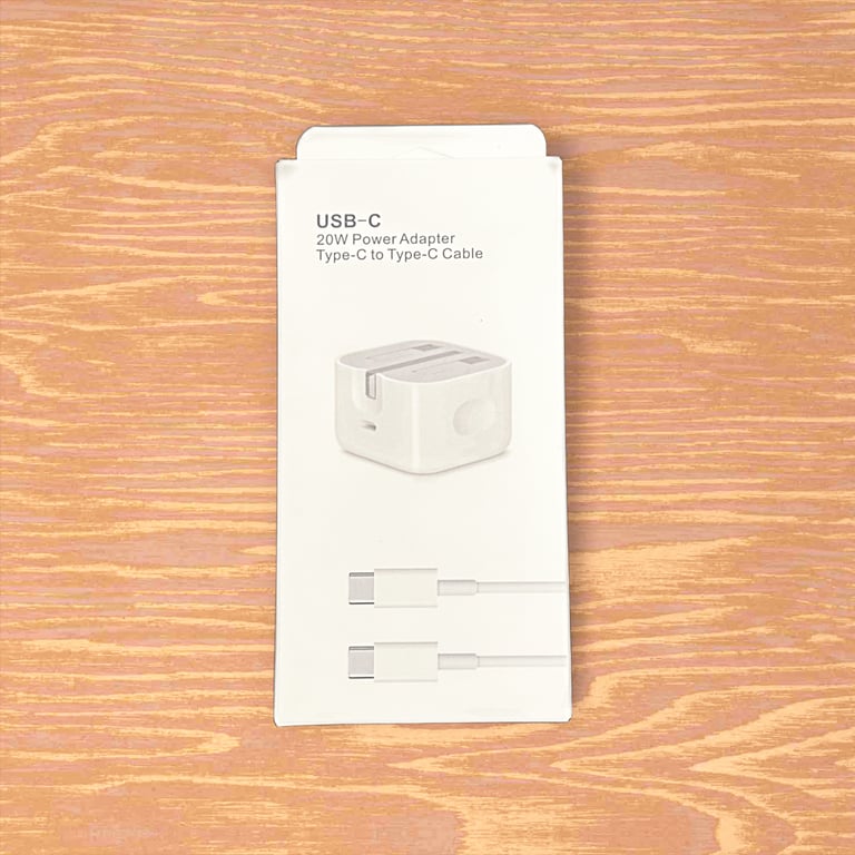 20W PD fast charger and type C cable for iPhone and samsung