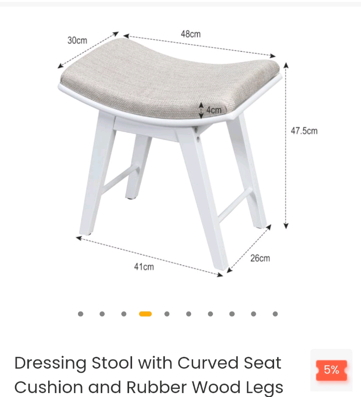 Dressing table stool
