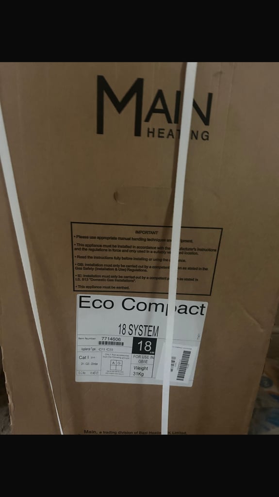image for Main eco boiler flue and programer 