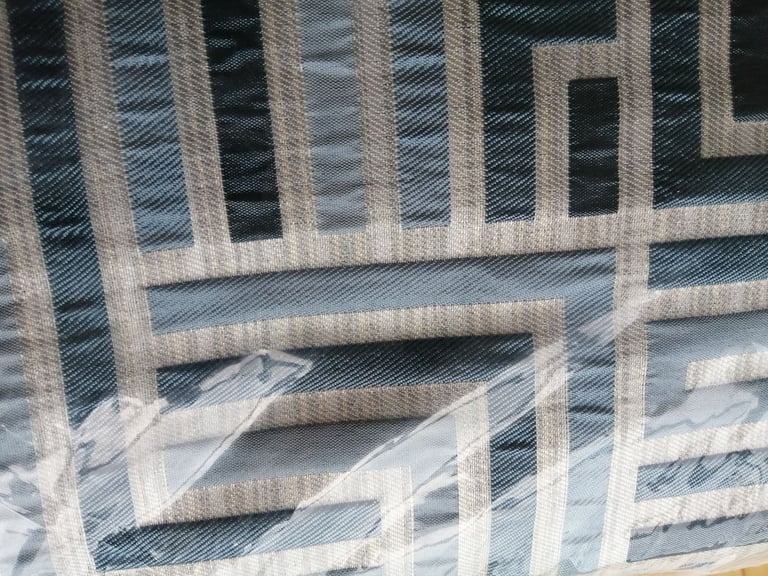 BNIB Teal curtains 132in x90 inch Delta Harry Corry 