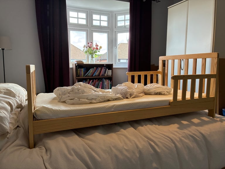 Kids toddler cot bed and mattress