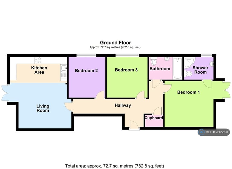 3 bedroom flat in Methuen Road, Bournemouth, BH8 (3 bed) (#2665598)