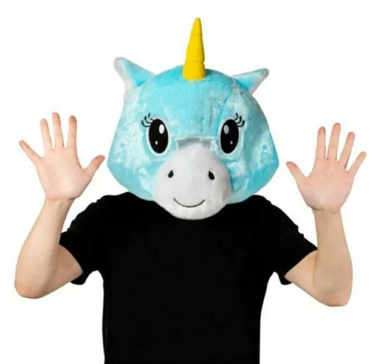 image for Plush PANDA & UNICORN giant masks