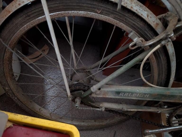 Vintage Raleigh Stowaway folding bicycle bike for restoration 