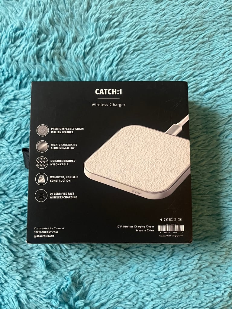 Courant CATCH:1 Wireless Charger – Premium Leather Charging Pad