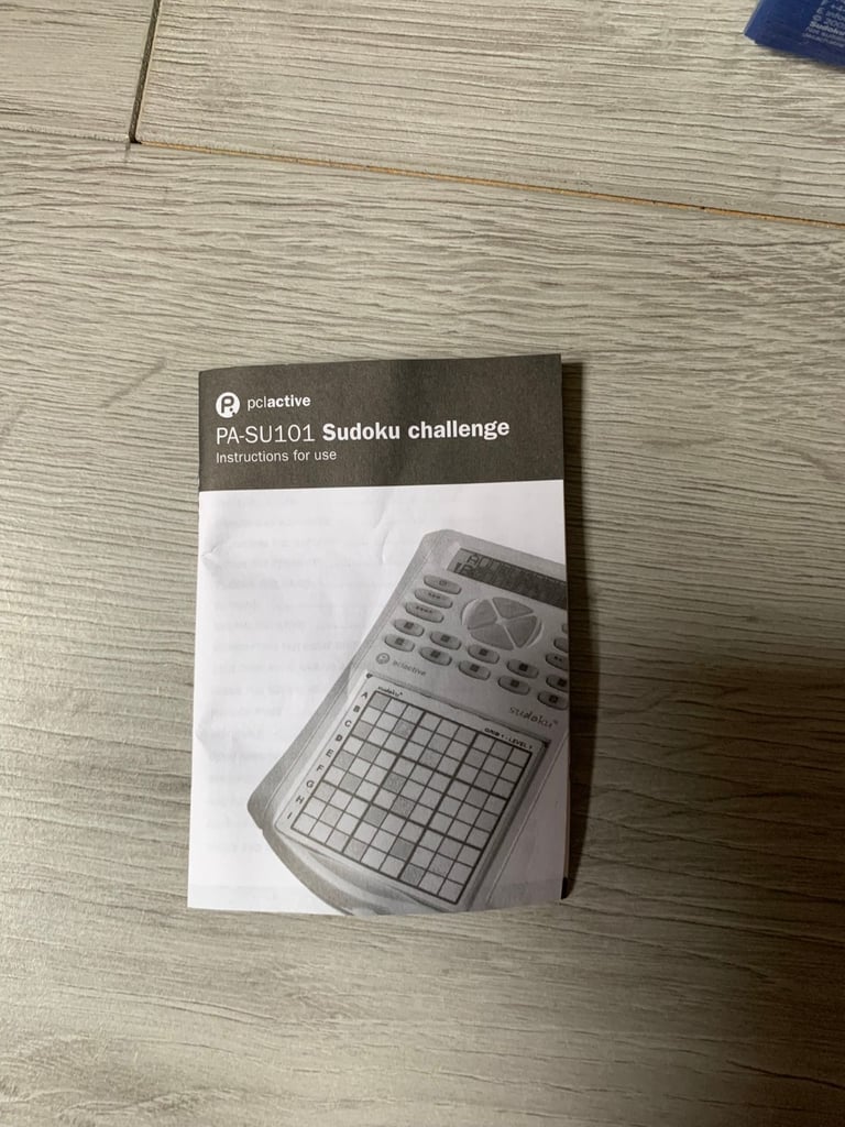 SUDOKU CHALLENGE Electronic Hand Held Game - PCL Active PA-SU101 Brand New
