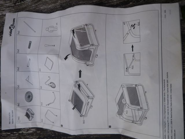 3 Wheel Dog Pushchair As New