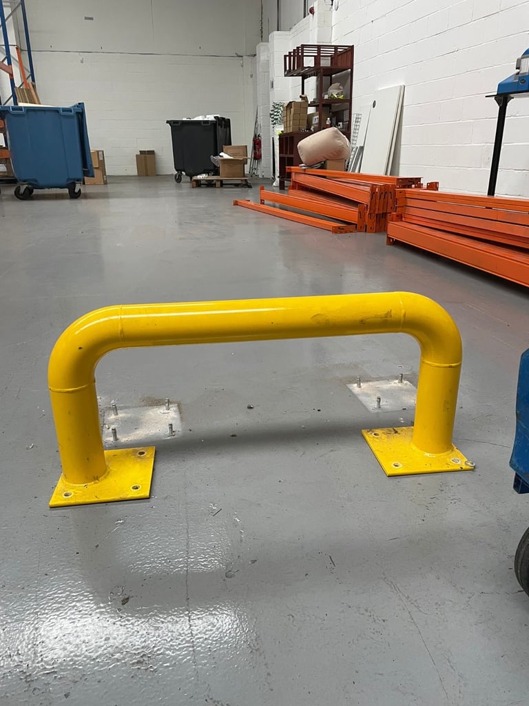 image for Forklift Truck Pallet Racking Safety End Barrier Frames Protector Leg Guard