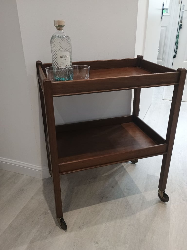 Vintage MCM Hostess/Drinks/Cocktail Trolley 1960's Mid Century Modern