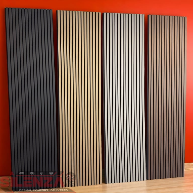 Acoustic Wooden Slat Wall Panels 2400x600mm - Many Available