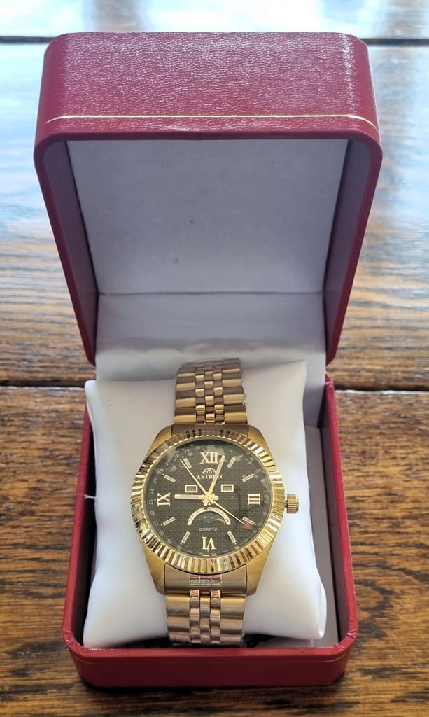 image for Mens Gold effect Astron moonphase watch