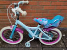 16&amp;quot; Frozen/Elsa themed childrens bike.