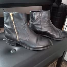 LADIES SOFT LEATHER M&S ANKLE BOOTS