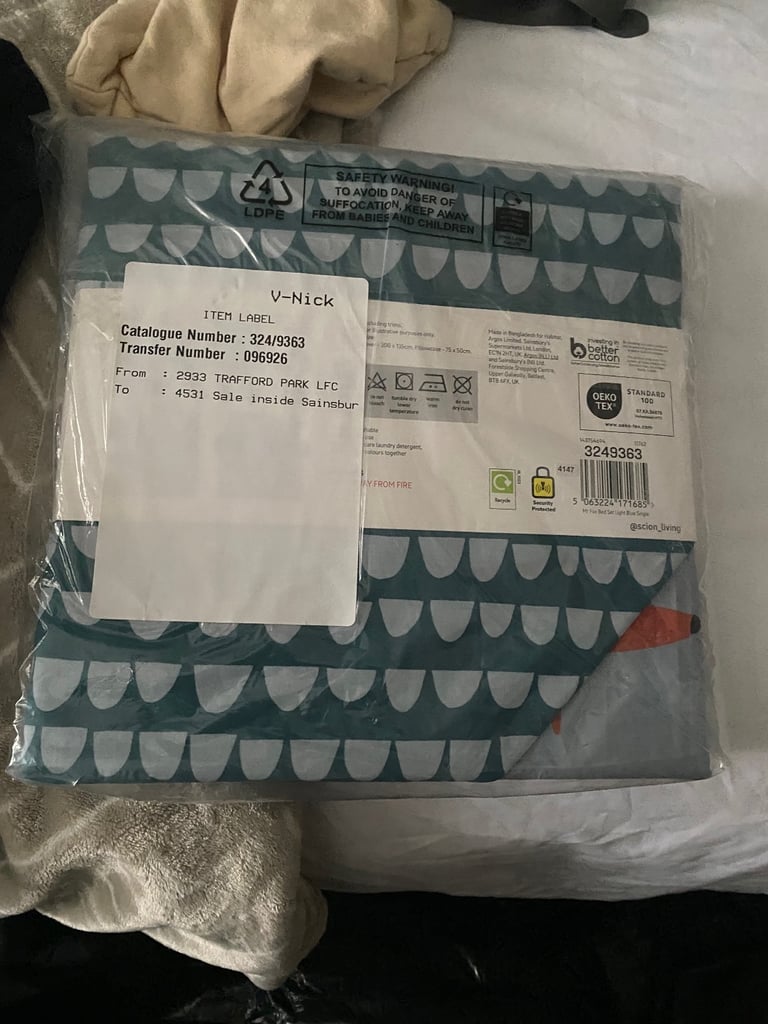 Scion single duvet cover 