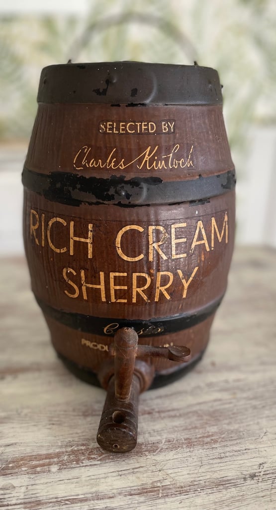 Unusual ornamental Spanish sherry barrel 