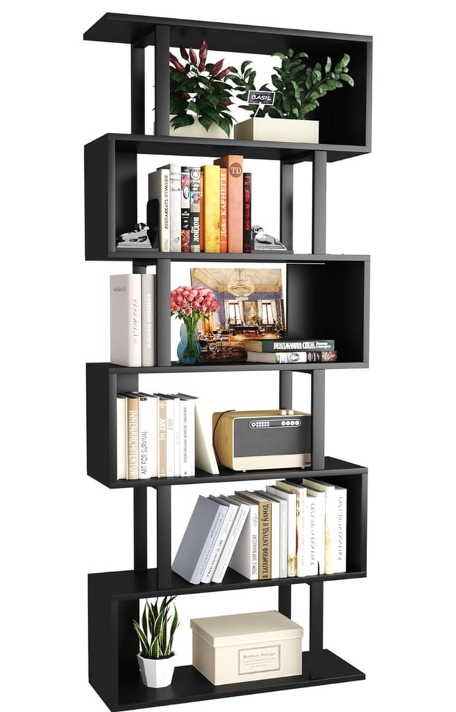 image for Shelving, bookcase, display unit black brand new 
