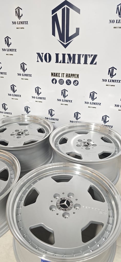 PREMIUM DIVISON BRAND NEW MERCEDES 18" MONOBLOCK AREO STYLE ALLOY WHEELS 5x112 SILVER