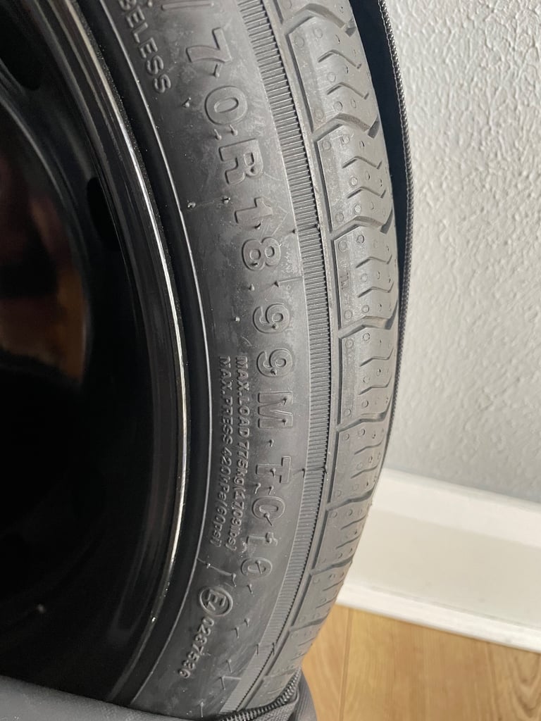 BMW spacer saver wheel for a 2019 3 series