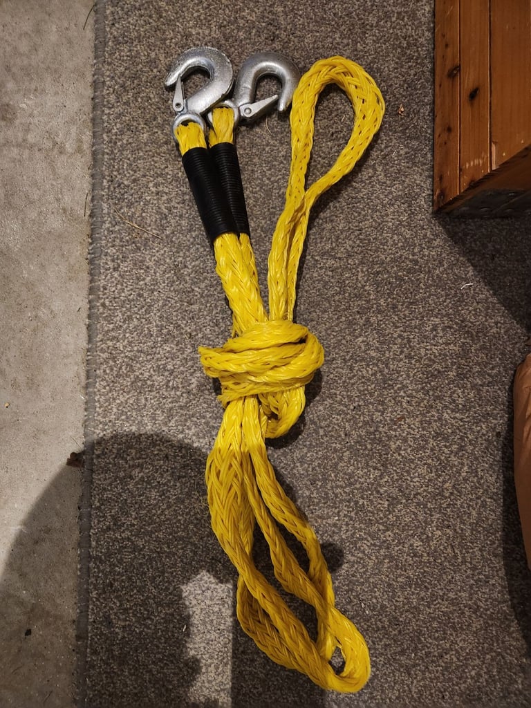 image for Car tow rope with hooks
